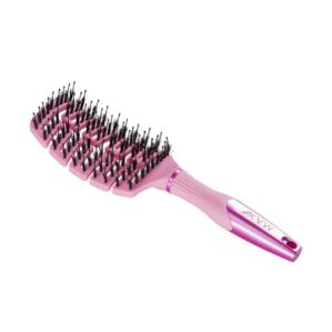 PERIE PENTRU DESCURCAREA PARULUI, FINGER BRUSH PINK, MAXPRO - imagine 3