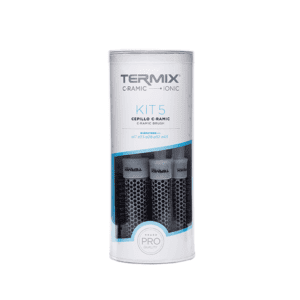 Set 5 perii de par, Ceramic Ionic, Termix, Fibre ionizate, 17,23,28,32,43Ø