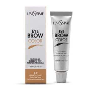 Vopsea pentru sprancene si gene, Eyebrow color, Light Brown 7-7, Levissime, 15ml